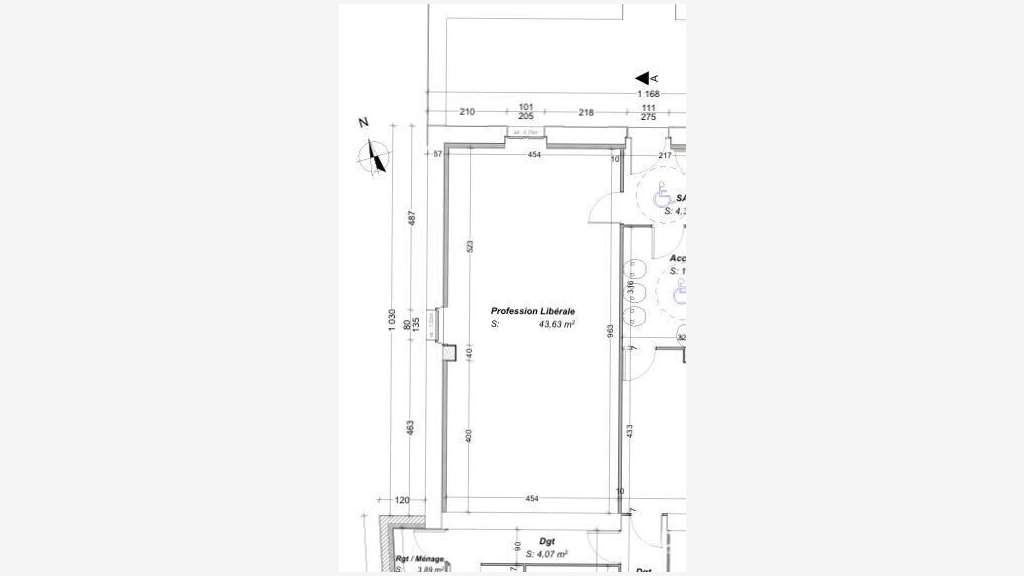 Vente local professionnel 43m² à Toulenne