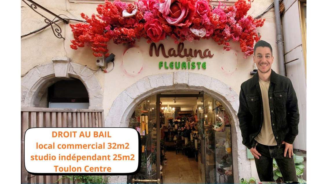 Vente boutique 32m² empl N°1 à Toulon