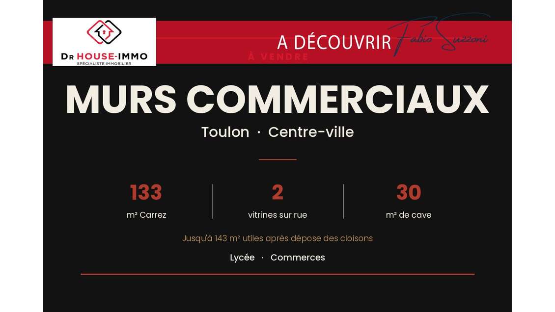 Murs commerciaux Toulon centre - 3 lots, 2