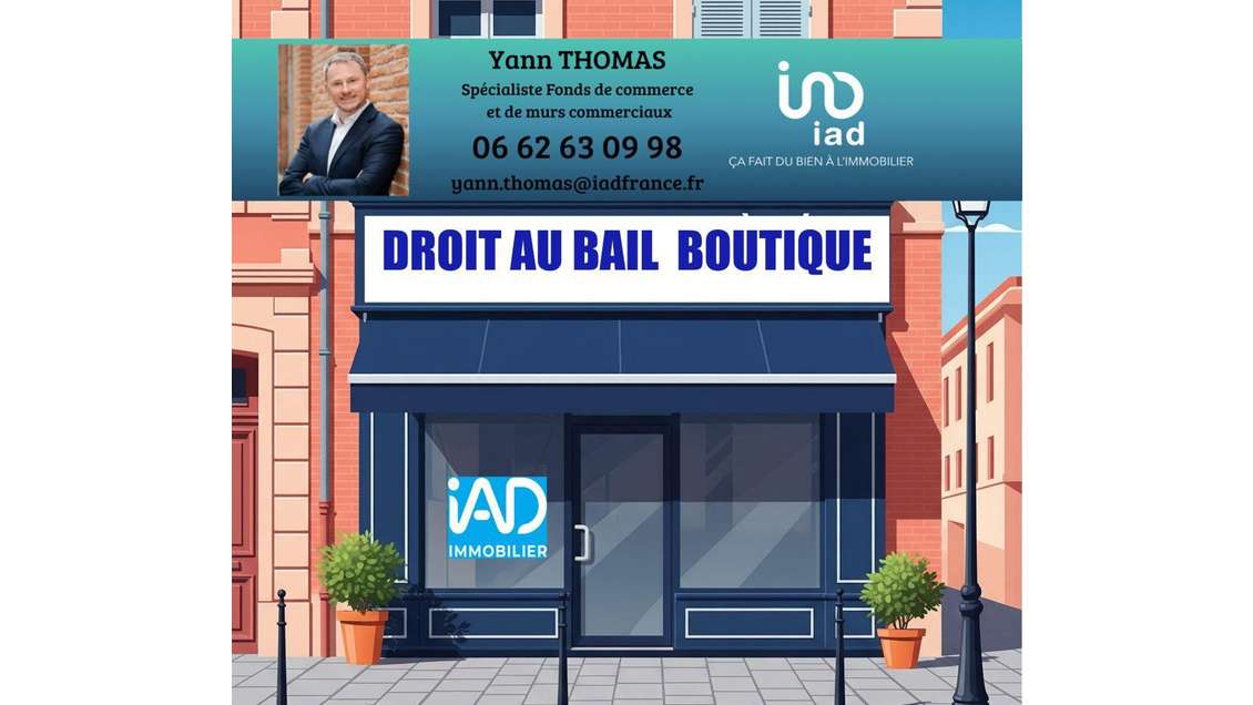 AV droit au bail boutique de 24m² Toulouse centre