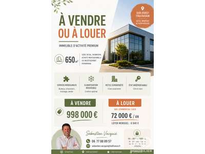 Vente Locaux d'activités - Entrepôts à Toulouse