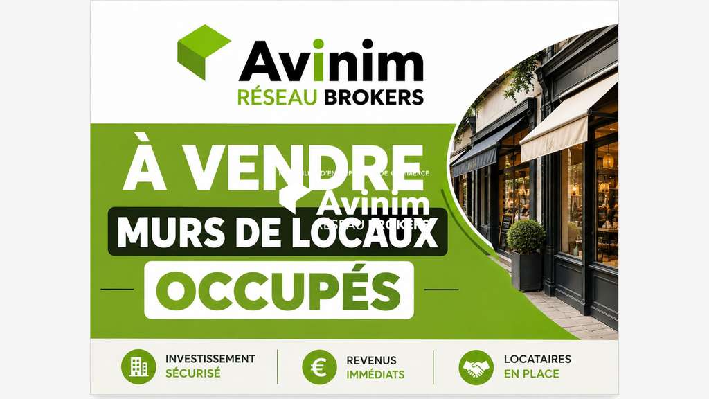 A vendre murs commerciaux loués 100m² à Tourcoing