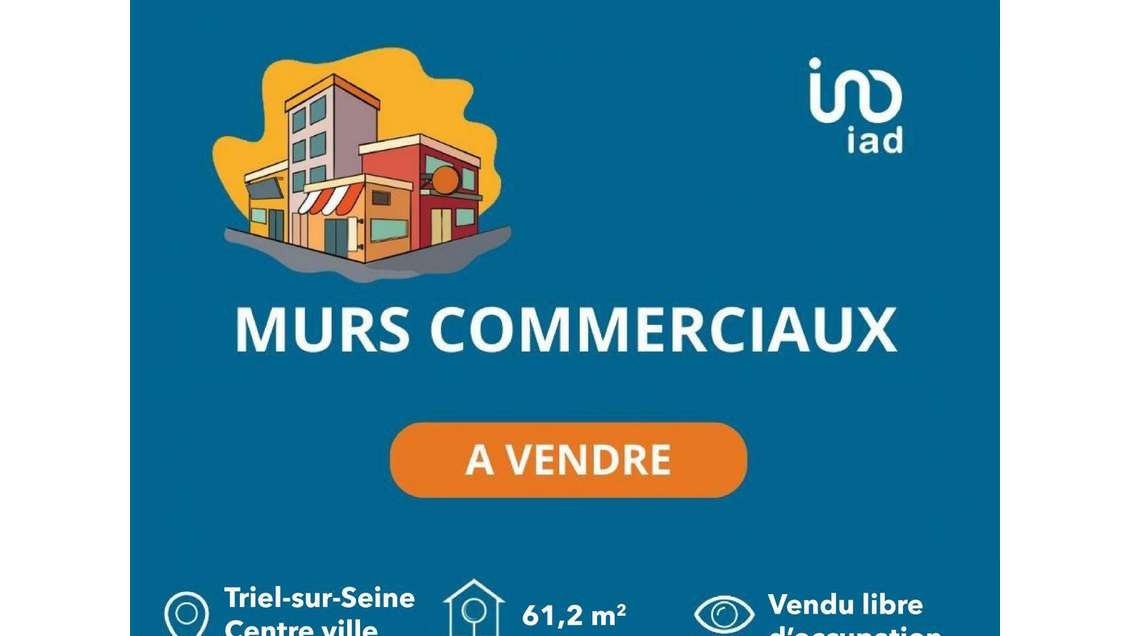 Vente murs commerciaux 61m² à Triel-sur-Seine