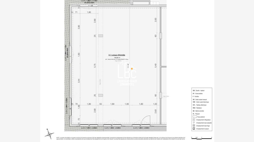 À vendre local commercial 100m² à Trignac centre