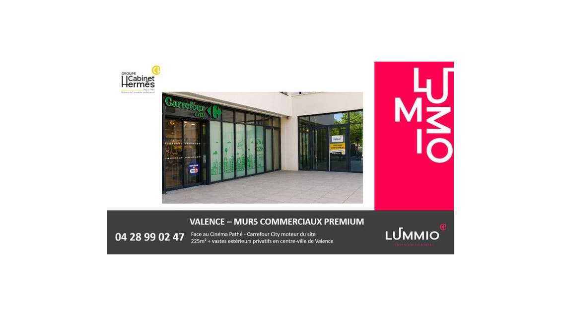 Murs commerciaux avec terrasse+jardin à Valence