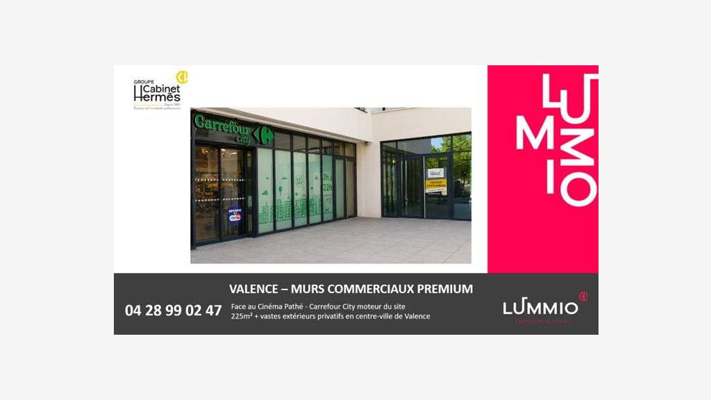 Murs commerciaux avec terrasse+jardin à Valence