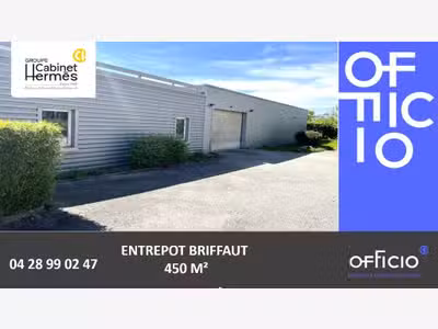 A vendre bureaux entrepôt 440m² Valence Briffaud