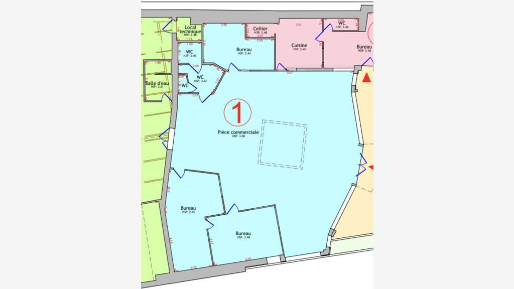 Local commercial de 186m² à vendre à Vannes