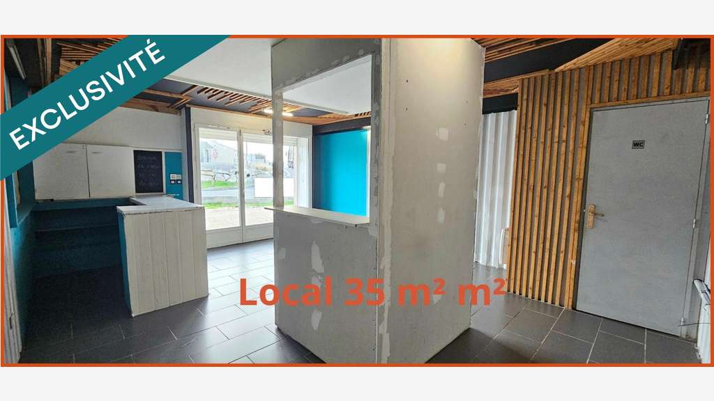 A saisir 2 locaux commerciaux rue centrale Vayres