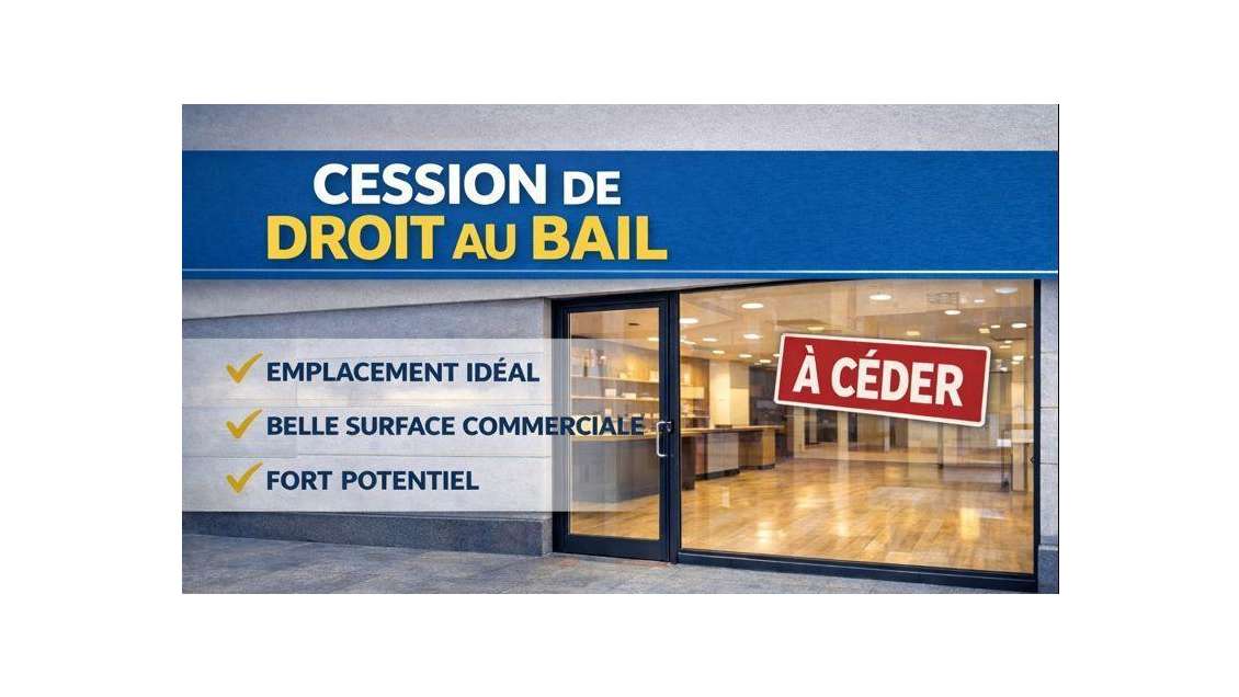 Vente droit au bail 105m² empl premium à Velleron