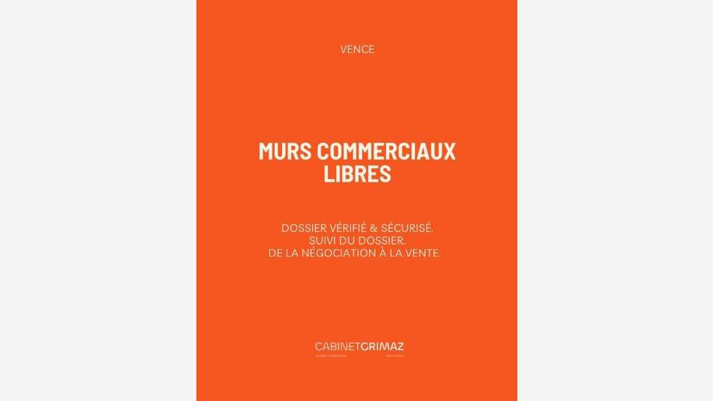 Vente murs commerciaux libres 152m² à Vence