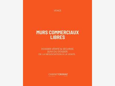 Vente murs commerciaux libres 152m² à Vence
