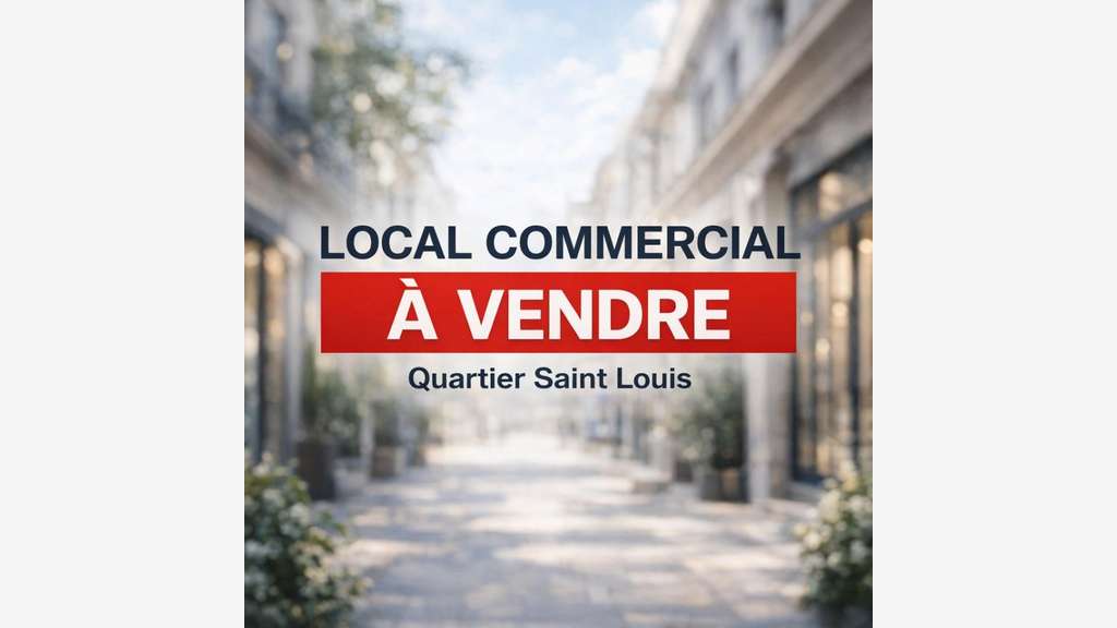 AV local commercial 40m² au coeur de Saint Louis