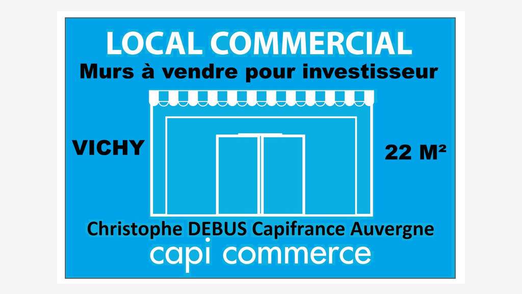 Murs magasin à vendre axe très fréquenté à Vichy 