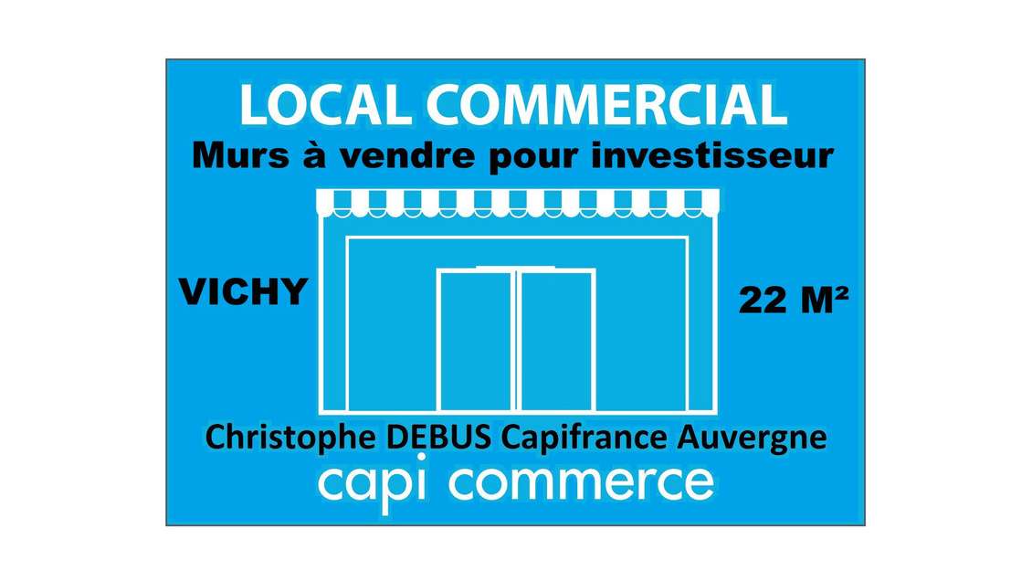 Murs magasin à vendre axe très fréquenté à Vichy 