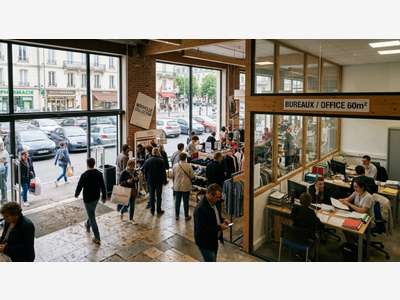 A vendre murs commerciaux 357m² parking à Vichy