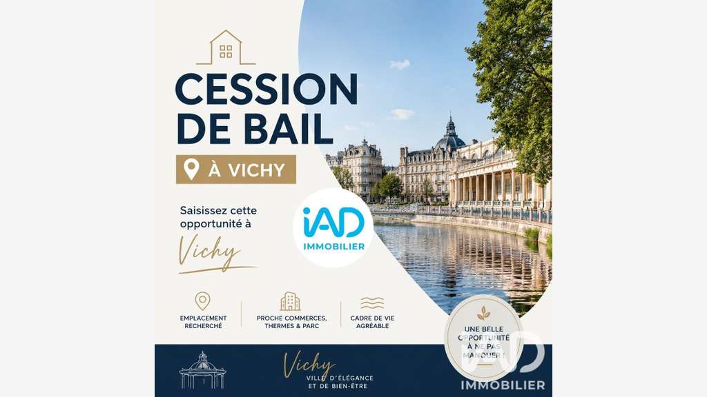 Cède bail local commercial pizzeria 95m² à Vichy