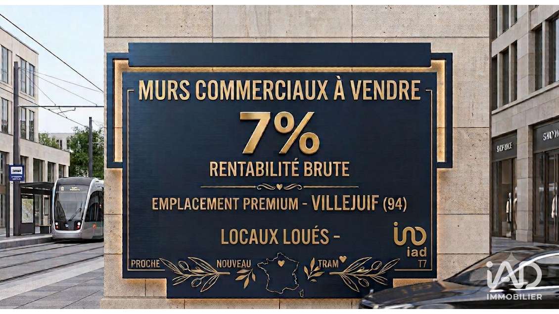 Vente murs commerciaux occupés à Villejuif