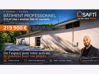 Vente bâtiment professionnel secteur Voiron