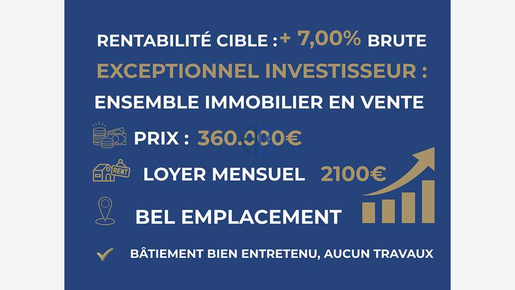 SPECIAL INVESTISSEURS ! Rentabilité 7% Murs +