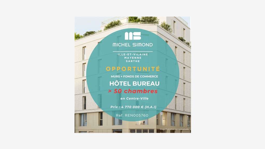 Vente murs neufs hôtel bureau