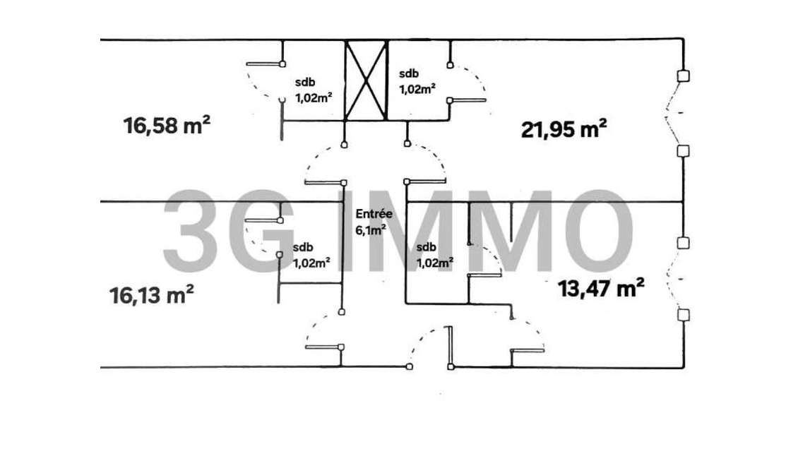 Vente bureau 78m² à Annecy hyper centre
