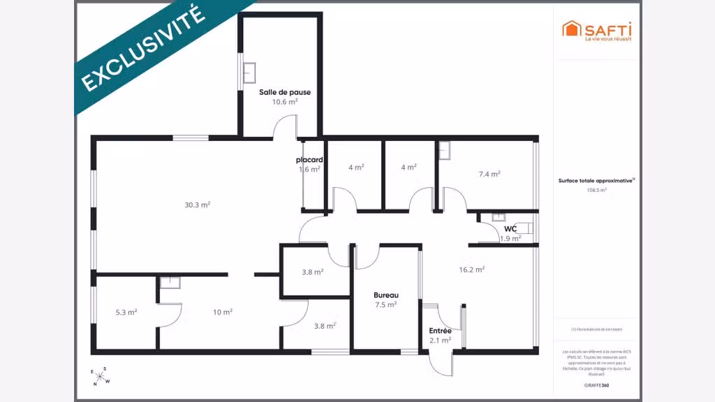 Vente local professionnel 108m² à Colomiers