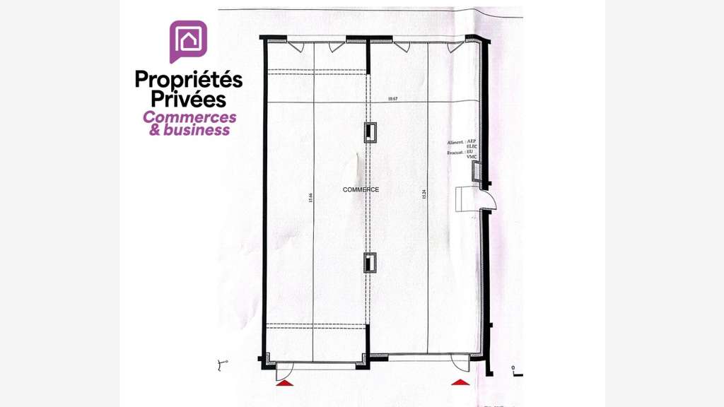 Vente local commercial 164m² à Dol de Bretagne