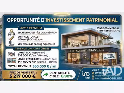 Vente bâtiment en excellent état à Le Port