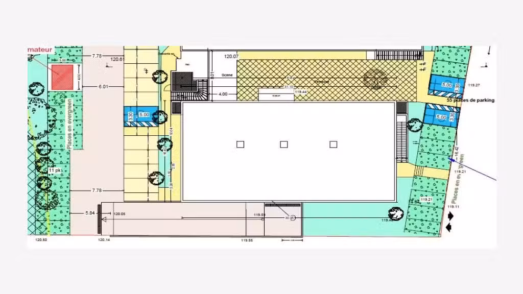 Vente local commercial 970m² avec parking Les Arcs
