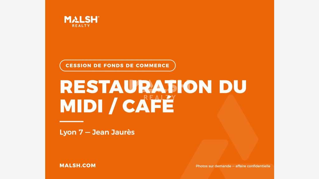 Vente local commercial à céder 74m² à Lyon 7e