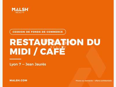 Vente local commercial à céder 74m² à Lyon 7e