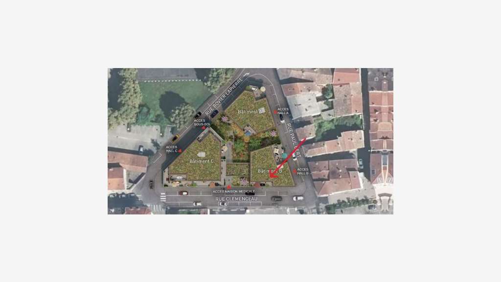 A vendre local commercial neuf centre Bourgoin