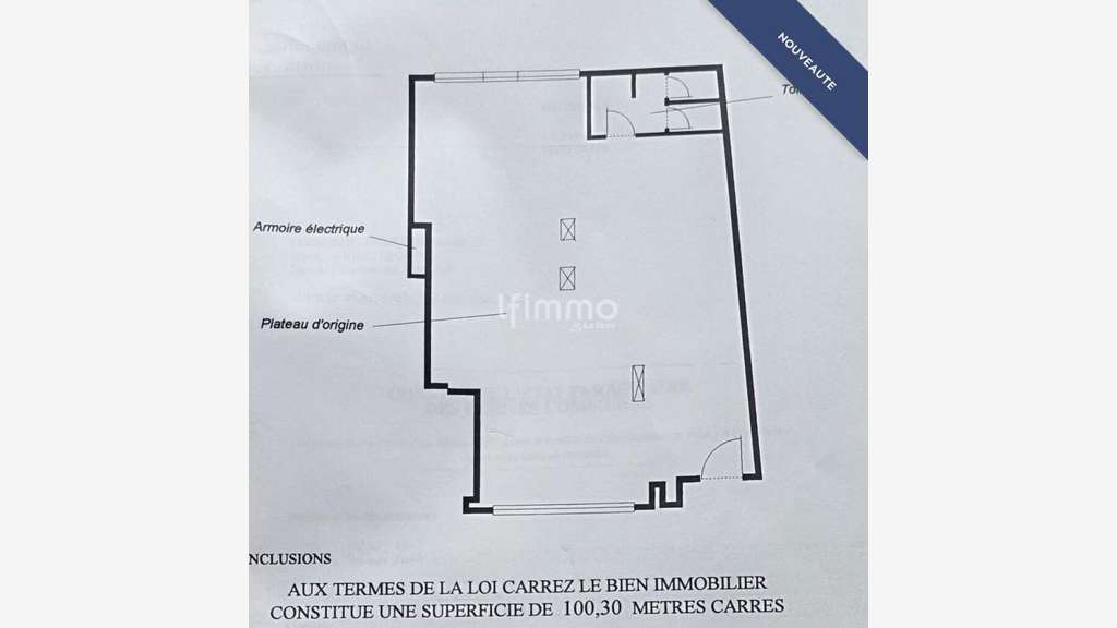 Vente local 93m² quartier recherché de Belleville 