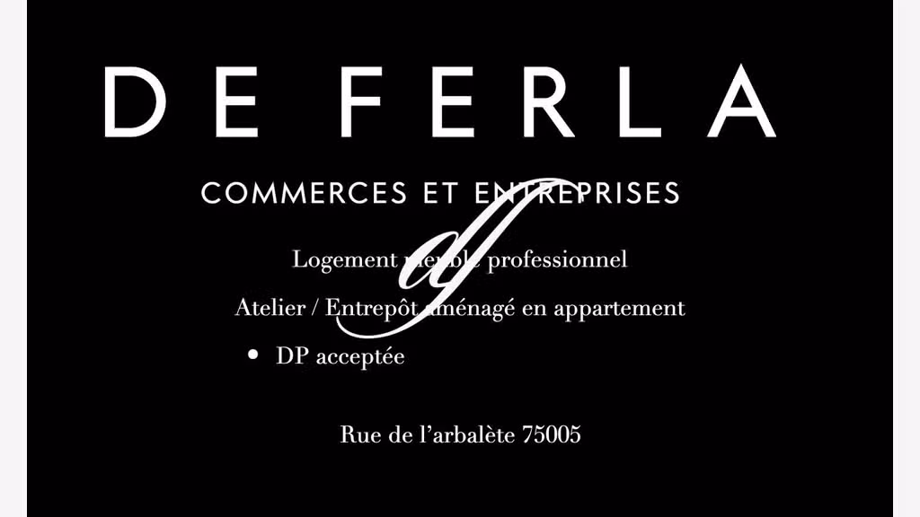 Vente local commercial Rue de l’Arbalète Paris 5e
