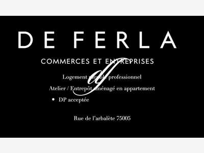 Vente local commercial Rue de l’Arbalète Paris 5e