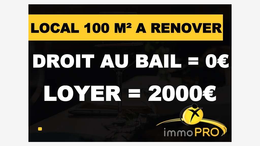 Pas de droit d'entrée local rénové 100m² à Lyon 3e