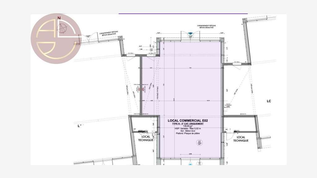 Vente local commerce 44m² sur axe passant à Muret