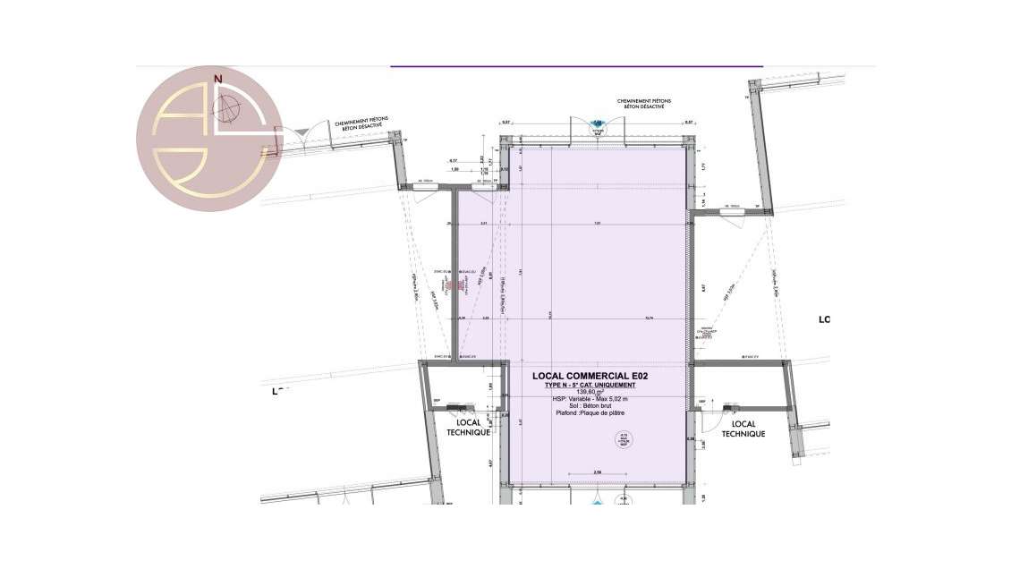 Vente local commerce 44m² sur axe passant à Muret