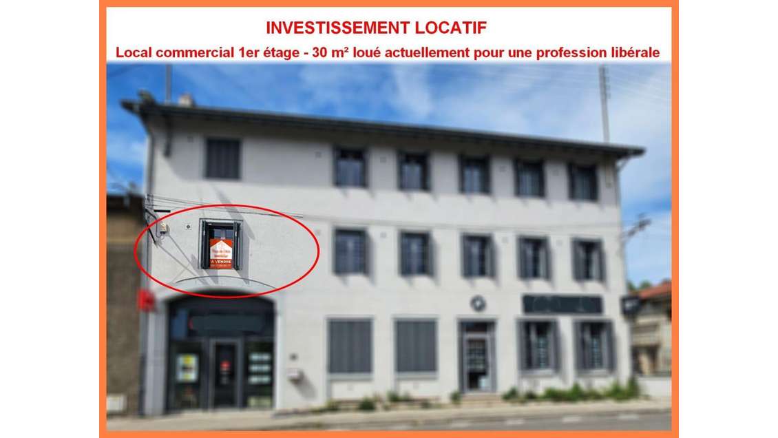 Vente local commercial neuf 30m² R+1 à Montluel