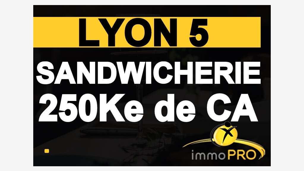 Vente local commercial 65m² très bien situé Lyon 5