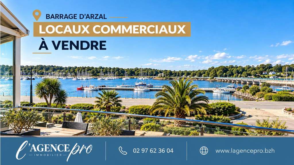 En exclusivité Vente local 150m² vue mer à Arzal