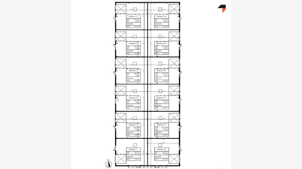 Vente local 196m² parc d'activités neuf à Gouesnou