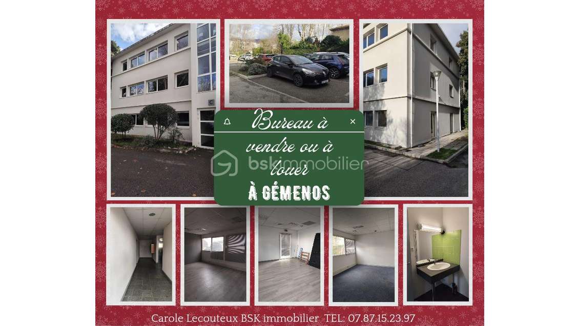 Bureaux 52m² à vendre zone d'activité Gémenos