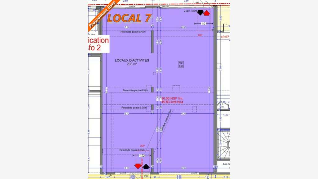 Vente local commercial 203m² à Miramas centre