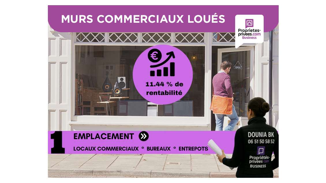 Vente murs commerciaux loués 5 enseignes à Creil
