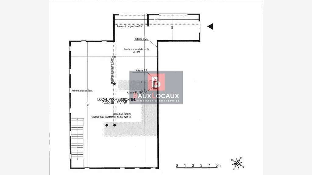 Local professionnel brut 185m² à vendre à Istres