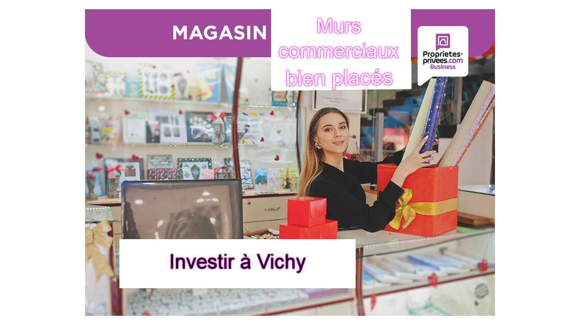 Vente murs commerciaux 450m² emplacement N°1 Vichy
