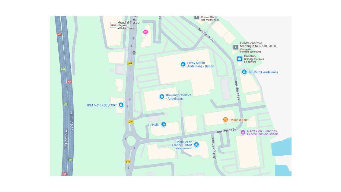 Local 1500m² à vendre ZAC des Prés à Andelnans