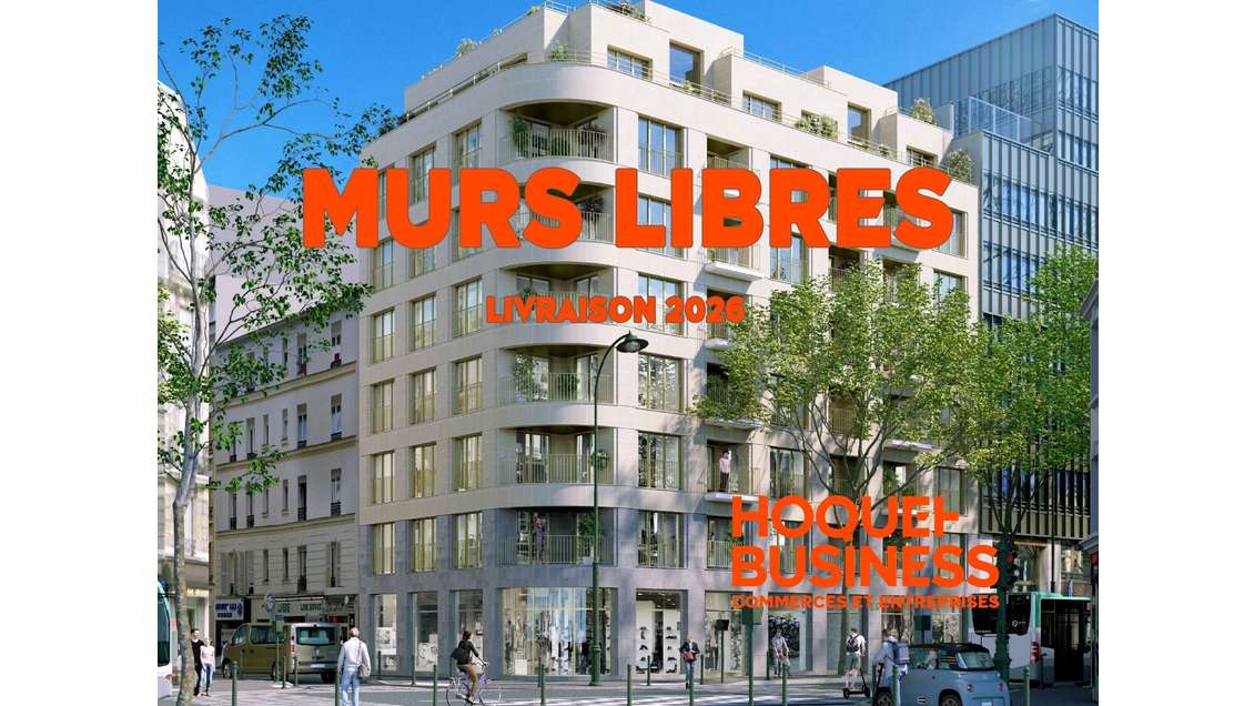 A vendre murs libres de 200m² en VEFA à Courbevoie